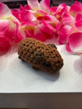 Hand Crafted Crocheted Capybara